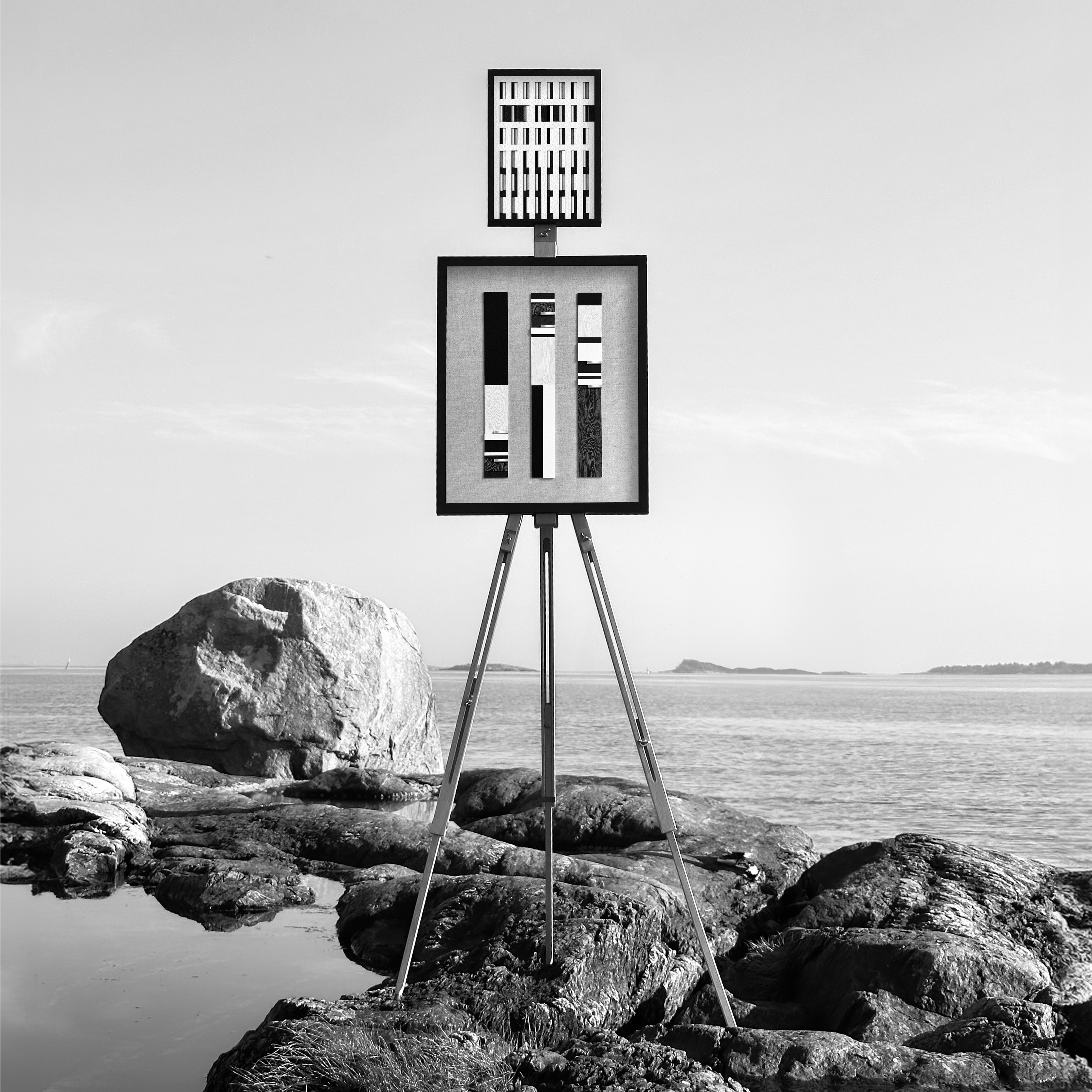 Fine art piece from Pilari Helsinki, photographed in nature, reflecting the interplay between contemporary art and environmental beauty.