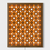 Kudos Wooden Relief Wall Lamps - Set of 3 Pieces