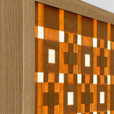 Kudos Wooden Relief Wall Lamps - Set of 3 Pieces