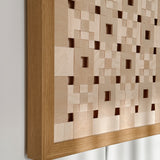 Kudos Wooden Relief Wall Lamps - Set of 3 Pieces