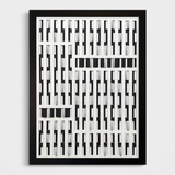 Interwoven Rhythms I. - Relief with Mirror Inserts