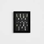 Abstract paper relief artwork with strategically placed mirrors, inviting interaction and changing perspectives.