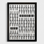 Interactive paper relief with embedded mirrors that change the composition with different light and viewer perspectives.
